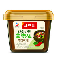 해찬들 그대로끓여먹는 된장찌개 (청양초)450g x 2, 1 세트, 450g