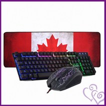 LED PC 마우스 키보드 컴퓨터 캐나다 장패드 추천 방 프로 게이머 손목 받침 천연 고무 장 인테리어 땀 흡수 편안한 세트 포함 DDZONE MK-3000, 단품, 단품