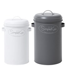 심플캔 종량제 휴지통 20L, 그레이 20L