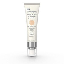 뉴트로지나 Neutrogena 건강한 피부 안티에이징 퍼펙터 틴티드 페이셜 모이스처라이저 레티놀 트리트먼트 SPF 20 자외선 차단제 이산화티타늄 Fair to Light 30ml