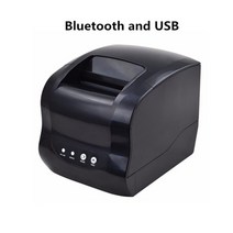 휴대용 라벨 프린터 라벨기 네임스티커 WERESE 365B 제품 바코드 QR 코드 가격 스티커 80 POS 금전 등록기 영수증 USB 블루투스 열전 사 라벨 프린터 S, 블루투스 및 USB, JP