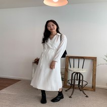 캐주얼한 스트랩 롱 원피스
