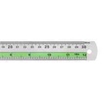 사무용방안자 스틸자 알루미늄자, 1개, B06 알루미늄자A 30cm_연두