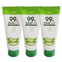 3WB 알로에 수딩젤 150ml 3개 튜브형 수분 수딩겔 진정 미백 알로에베라