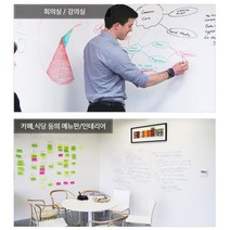 붙이는 화이트보드 시트지60x200cm 알림판 강의실 화이트보드판 화이트보드리폼 회사안내판 식당메뉴판 식당 회의칠판
