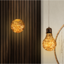 [하나조명] LED 식탁등 은하수 전구형 15W 전구색