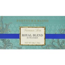 Fortnum and 메이슨 브리티시 티. 로열 블렌드 25개 티백 1팩 미국, Black_25 Count (Pack of 1)
