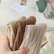 아트박스/앤코양말 부드러운 울 캐시미어 꽈베기 양말 2매세트