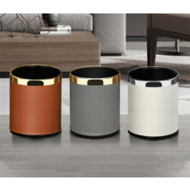북유럽 인테리어 원형 휴지통 10 리터 이케아 파우더룸 화장실 오픈형 침실 주방 화장대 매장 20 페달 쓰레기통 음식물 샤오미, 10리터, A