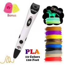[해외] Dikale 3D 된 로고와, PLA Filament Red EU Plug 36m