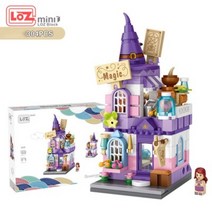 일본풍 나노블럭 LOZ 미니블럭 라멘집 인테리어 장식품 미니레고 도쿄풍, 1649 매직 하우스