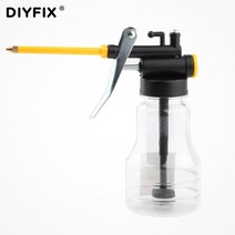 DIYFIX 250ml 그리스 건 오일 펌프 윤활유 캔 플라스틱 투명 호스 고압 오일 인젝터 자동차 수리, 한개옵션0