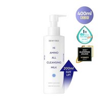 듀이트리 하이 아미노 올 클렌징 대용량 밀크, 1개, 400ml