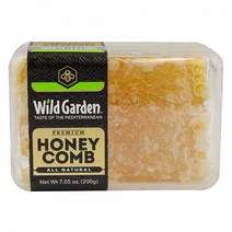 Wild Garden 100% Pure Raw Gourmet Honeycomb 천연 성분 첨가제 없음 방부제 농장에서 온 신선함! 200g(7.05온스) 1팩, 7.05 Ounce (Pack of 1)