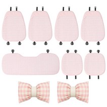 심플한 코튼 아마 카시트 쿠션 커버 창의적인 패션 사계절 범용 보호 2023, 07 with 2 p pillows