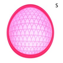 생리컵 월경 재사용 가능한 디스크 플랫 핏 디자인 월경 컵 초박형 살균 실리콘 월경, 은, 1개