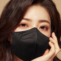 KF94 새부리형 컬러 더마테스트 인증 귀가편한 방역 비말차단 마스크(산호색)