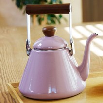 베스트데코 드립 법랑 주전자 1.7L 드립포트 인덕션 커피주전자, 드립법랑주전자
