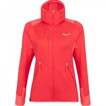 SALEWA 살레와 등산 자켓 Agner 하이브리드 PLDST 풀 지퍼 후디 여성 calypso coral mel 6205