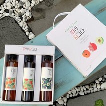 석류청 3종선물세트 감식초 개복숭아청 농부프린스 3병 x 300ml, 5종세트