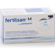약국 품질 독일 정자 생성 영양제 Fertilsan M 90캡슐 (남성 생식력 및 정자 생산을 지원하는 13가지 영양소 고용량), 1개, 90정