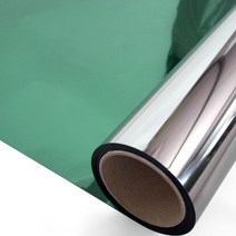 사생활보호 창문단열 뜨거운 태양열차단 햇빛차단 자외선차단 시선차단 썬팅필름 창문시트지, 반사(녹)15 (폭152)(길이50cm)