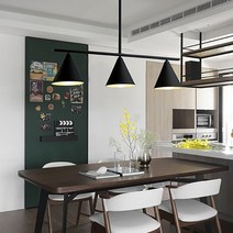 더엘이디 소피아 3등 식탁등 포인트등 (펜던트 KC인증), 블랙(볼램프3개포함/하얀빛)