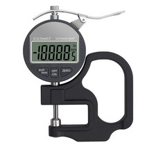 디지털 두께 게이지 0.5인치/12.7mm 0.0005인치/0.01mm 두께 측정기 정밀 전자 비율(LCD 디스플레이 포함) 비닐 금속 종이두께측정기 깊이 테스터