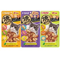 희동이네 이나바 야끼믹스 25gX3개 택1 기호성 좋은 영양 스낵 파우치 간식 [QSC-121 가다랑어+조개+오징어맛 유통기한 24년 1월까지], 3개, 25g, QSC-123 가다랑어포+조개+가다랑어스프맛