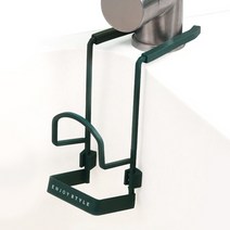 엘엘리빙 주방용 설거지 수세미 꽂이 수납 행거, 그린