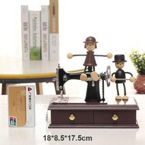 뮤직복싱기계 복싱머신 스탠딩샌드백 레트로 향수 재봉틀 박스 장식 홈 거실 의류 매장 선물, A