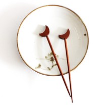 L사이즈 장미목 과일꽂이l버거 샌드위치포크 디저트픽, 장미목 꽂이 달 1P