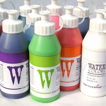 비비드 낱색수채화물감 200ml/비비드수채화물감/피오피물감/POP예쁜글씨/수채물감/그림물감/비비드물감, 분홍