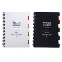 아이비스 3500 4아트 인덱스 노트 SP 2p, 화이트, 블랙, 3세트