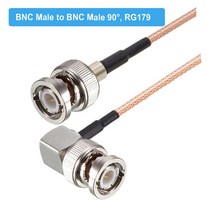 RG179 케이블 75 Ohm BNC 남성 직각 플러그 커넥터 어댑터 비디오 카메라 SDI 캠코더 HD-SDI/3G-SDI/4K/8K, 02 BNC M to BNC M90_01 10CM