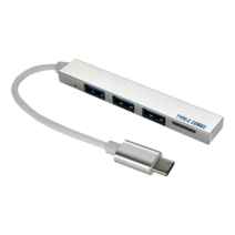 DFMEI Type-C Hub Expansion Dock USB 허브 MEB2.0 TF 카드 허브 미니 모델 알루미늄 합금, 은