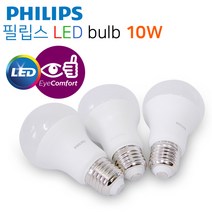 필립스 LED전구 bulb 10W E26 3000K 4000K 6500K 램프, 1개, 전구색