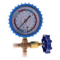 220PSI 500PSI 에어컨 냉매 충전 압력 게이지 압력계, 푸른