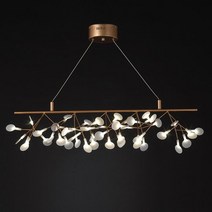 아이딕조명 벚꽃조명 일자형 꽃잎조명 카페 인테리어 식탁등, 전구색