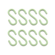 8 플라스틱 휴대용 다목적 주최자 행거 8 개 모양 후크 세트, S, 녹색