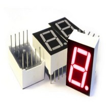 microtivity IS112 7-Segment LED Display 1 Digit Red Common Anode (Pack of 4) null, 1, 1 Digit Red Common Anode (Pac