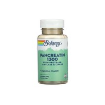 Solaray 솔라레이 Pancreatin 1300 90캡슐 판크레아틴 프로테아제 아밀라아제 리파아제 파파야 엔자임