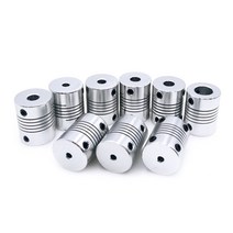 철근커플러 각종커플러 에어공구 수공구1pcs D19 * L25 알루미늄 유연한 턱 샤프트 커플 링 5 8 6.35mm 8mm, 12 4 X 8