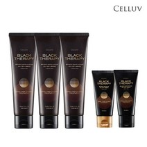 셀럽 [셀럽 블랙테라피] 트리트먼트150ml*3+샴푸50ml*1+트리트먼트50ml*1, 단일옵션