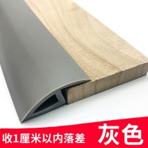 로봇청소기문턱 PVC 장애인 휠체어 문턱가드 도어 경사판, 그레이 (1cm 이내 낙차) 접착제 부착