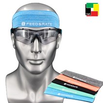 FEED&RATE 스포츠 헤어밴드 마라톤 트레일러닝 울트라마라톤 땀흘림방지 헤드밴드, 블랙