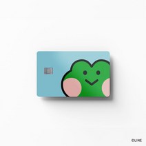 [천삼백케이] [고스티] [라인프렌즈] 레니니 빅페이스 카드 커버 스티커, without chip