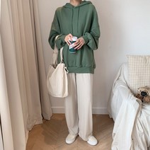 여자 맘진 통바지 편한바지 허리밴딩 와이드 팬츠