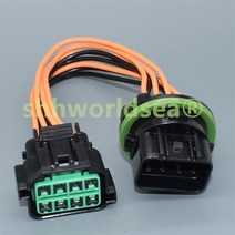 링브로워 유선송풍기 산업용 블로어 엔진 BLOWER 공업용환풍기 Shhworldsea 8 핀 HP066-08021 HP075-08030 GL211-08021 자동차 전조등 플러그, [01] 1set female male
