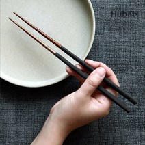 휴바트 절제된 아름다움 호주산 천연 원목 말라스 우드 핸드메이드 나무젓가락 306924, 레드